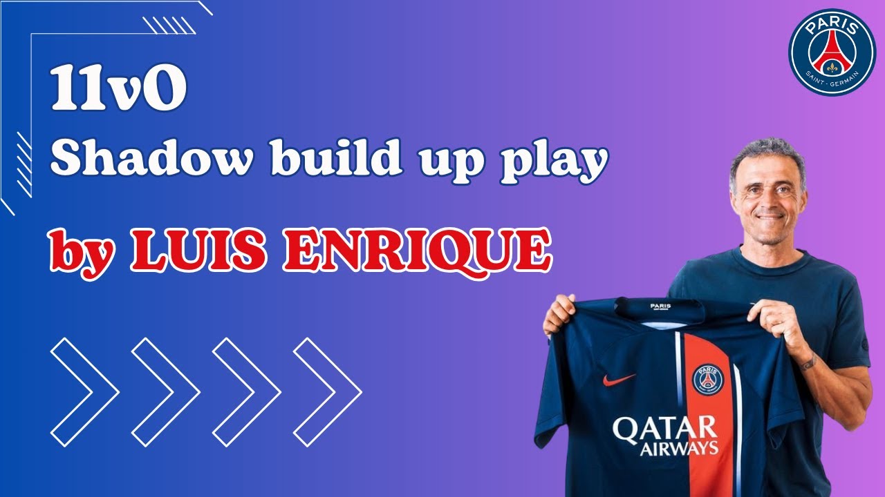 PSG - 11v0 Shadow build up play by Luis Enrique