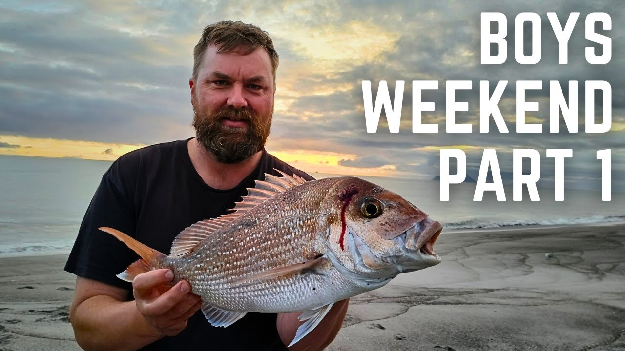 Fishing and Camping 3 Days Part 1 - Surfcasting & Drone Fishing NZ