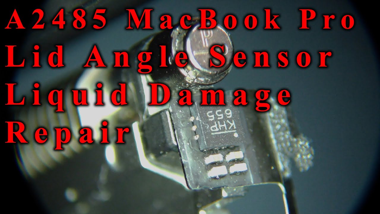 MacBook Lid Angle Sensor Liquid Damaged, A2485 Sleep Sensor Repair Call 888-820-3476 for repair!