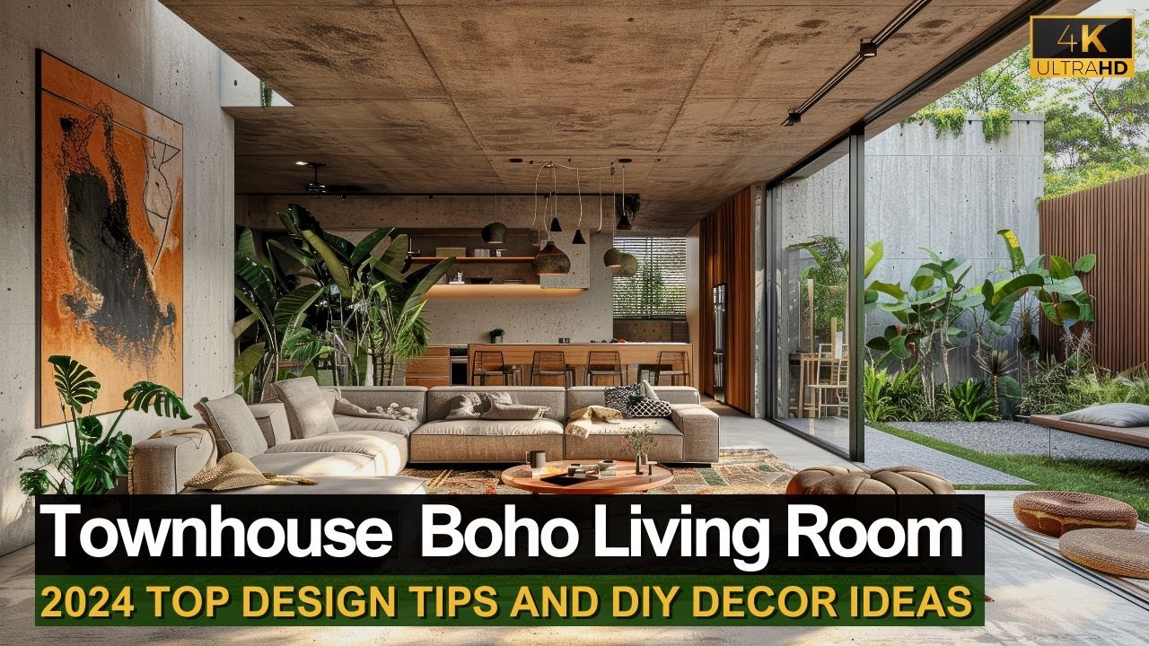 Creating a Boho Wonderland in Your Townhouse Living Room: Top Design Tips and DIY Decor Ideas