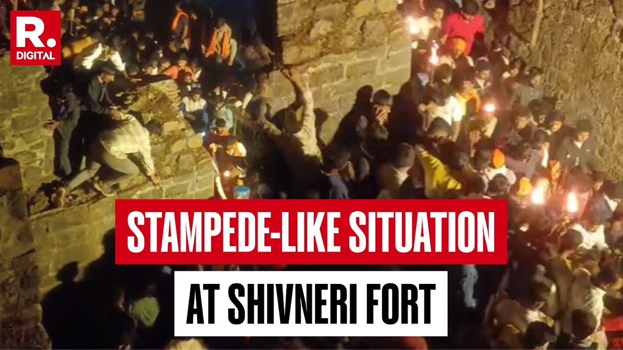 Pune: Stampede-Like Situation At Shivneri Fort During Shivaji Maharaj Jayanti, Several Injured