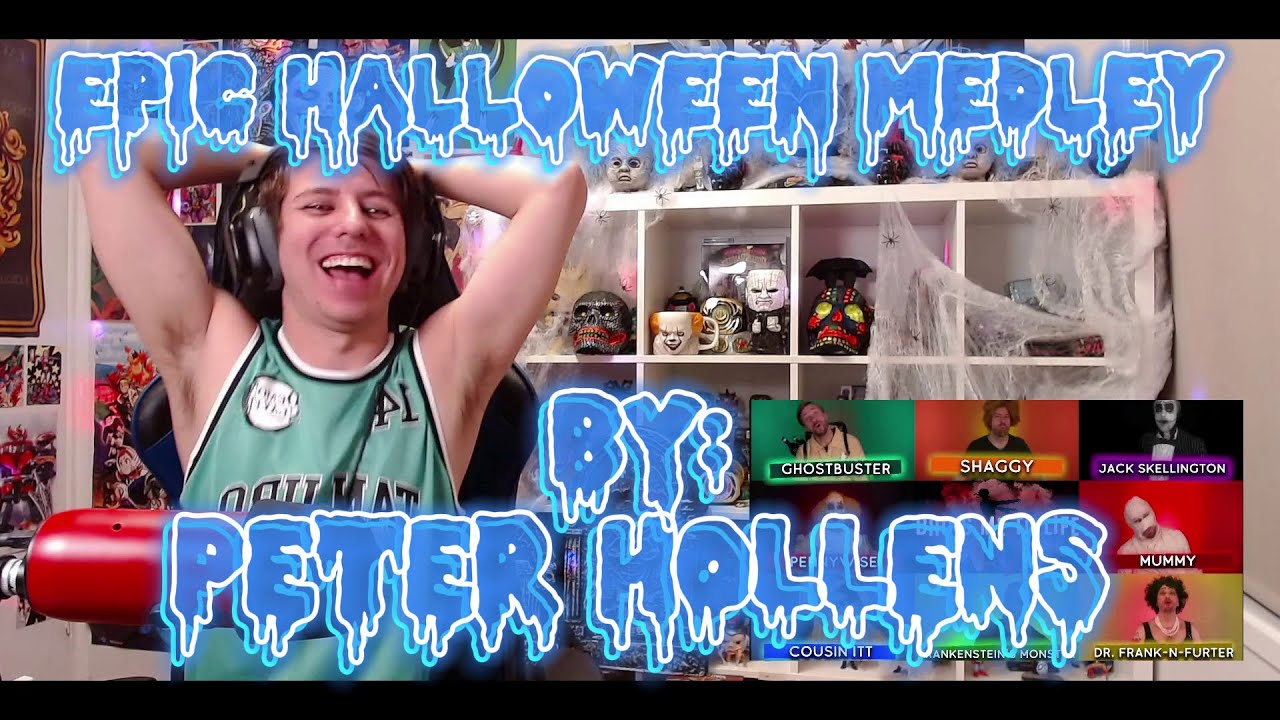 FULL HALLOWEEN PARTY!!!!!!!!! Blind reaction to Peter Hollens - Epic Halloween Medley