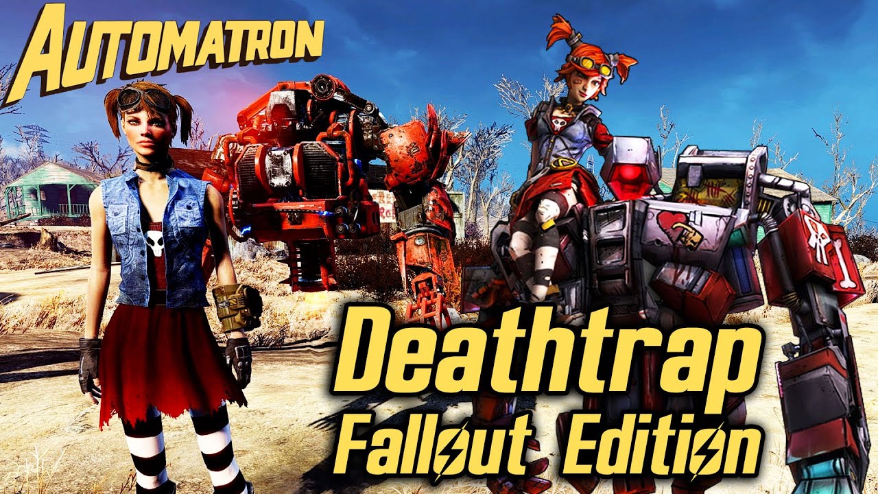 Fallout 4 Automatron DLC - Building Borderlands Deathtrap (basic & upgraded version)