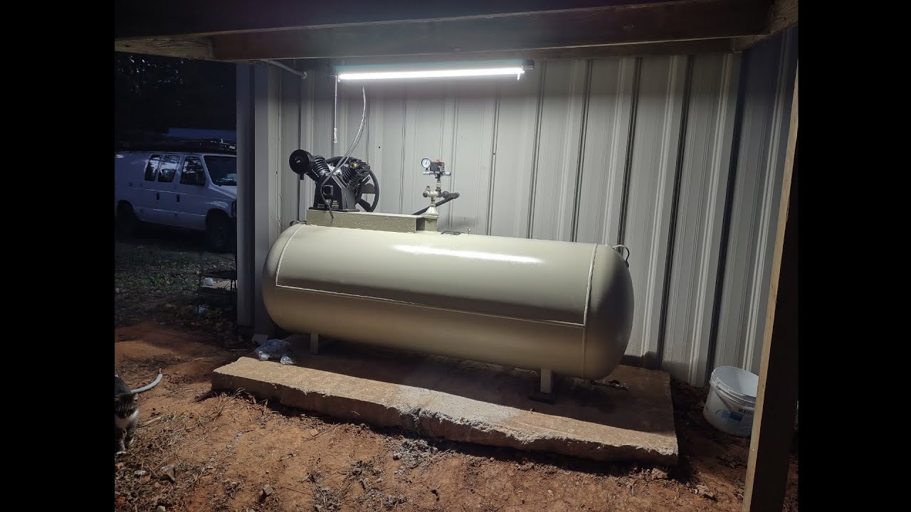 Building an Air Compressor Using a 250 gallon Propane Tank