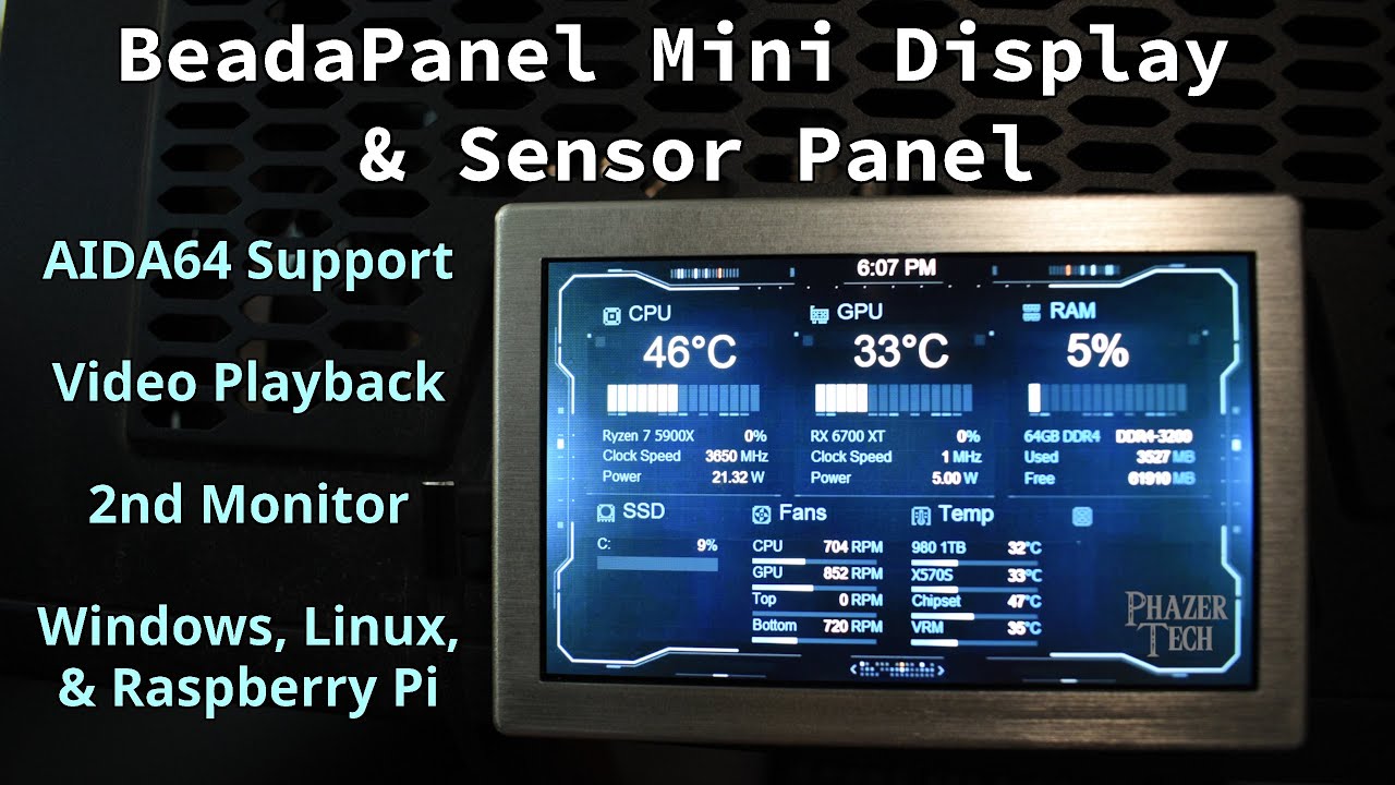 BeadaPanel - Premium Mini Display & Sensor Panel For Windows & Linux!