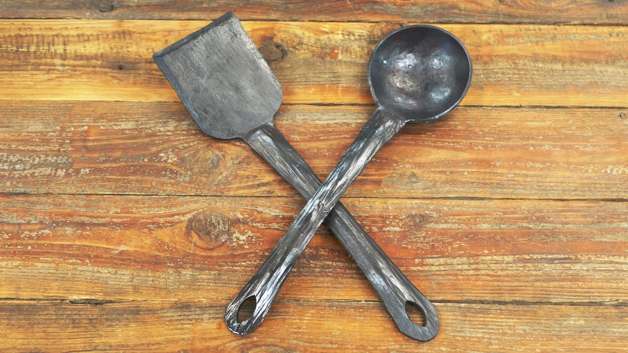 How to Forge the EASIEST EVER Spatula & Ladle Set!