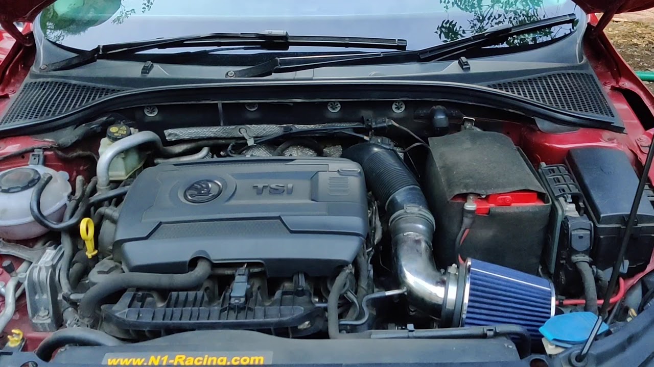 Skoda Octavia MK3  K&N open air intake sound with Turbosmart blow off valve
