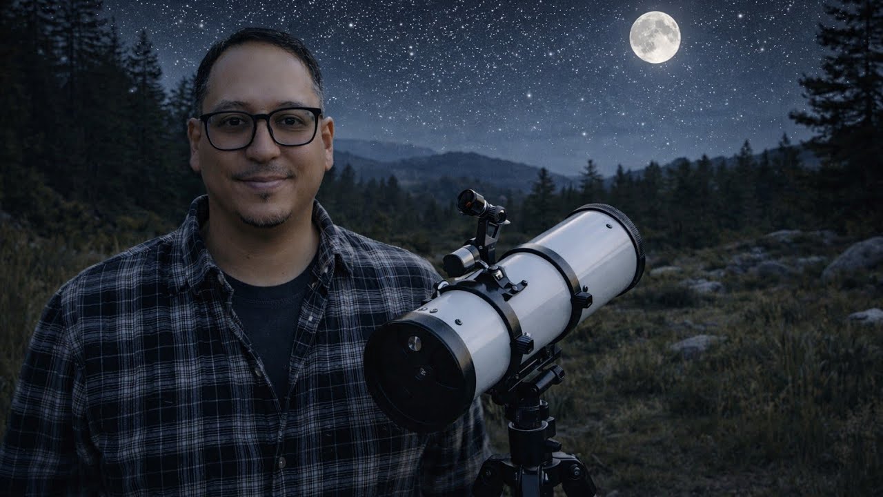 Lua Observada Através do Telescópio