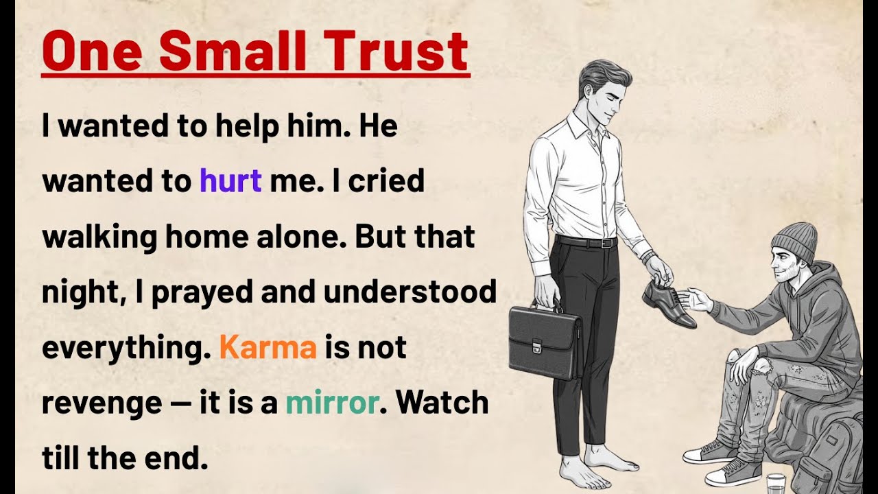 Learn English Through Story ⭐ One Small Trust  | Level 3 English Listening & Speaking Practice