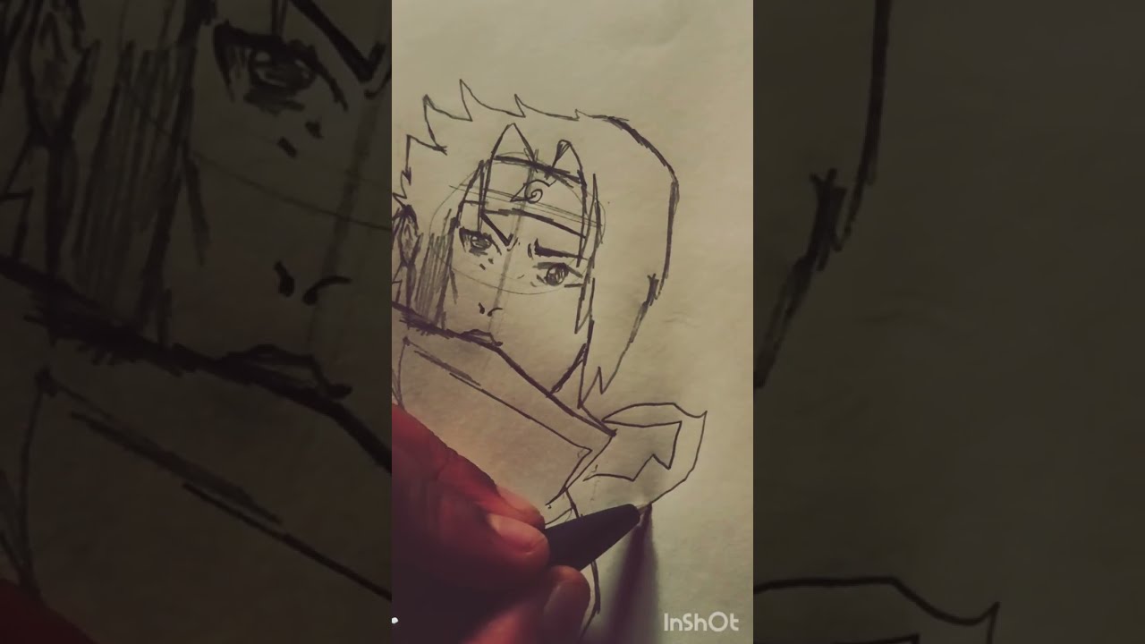 Naruto anime Sasuke Uchiha#drawing