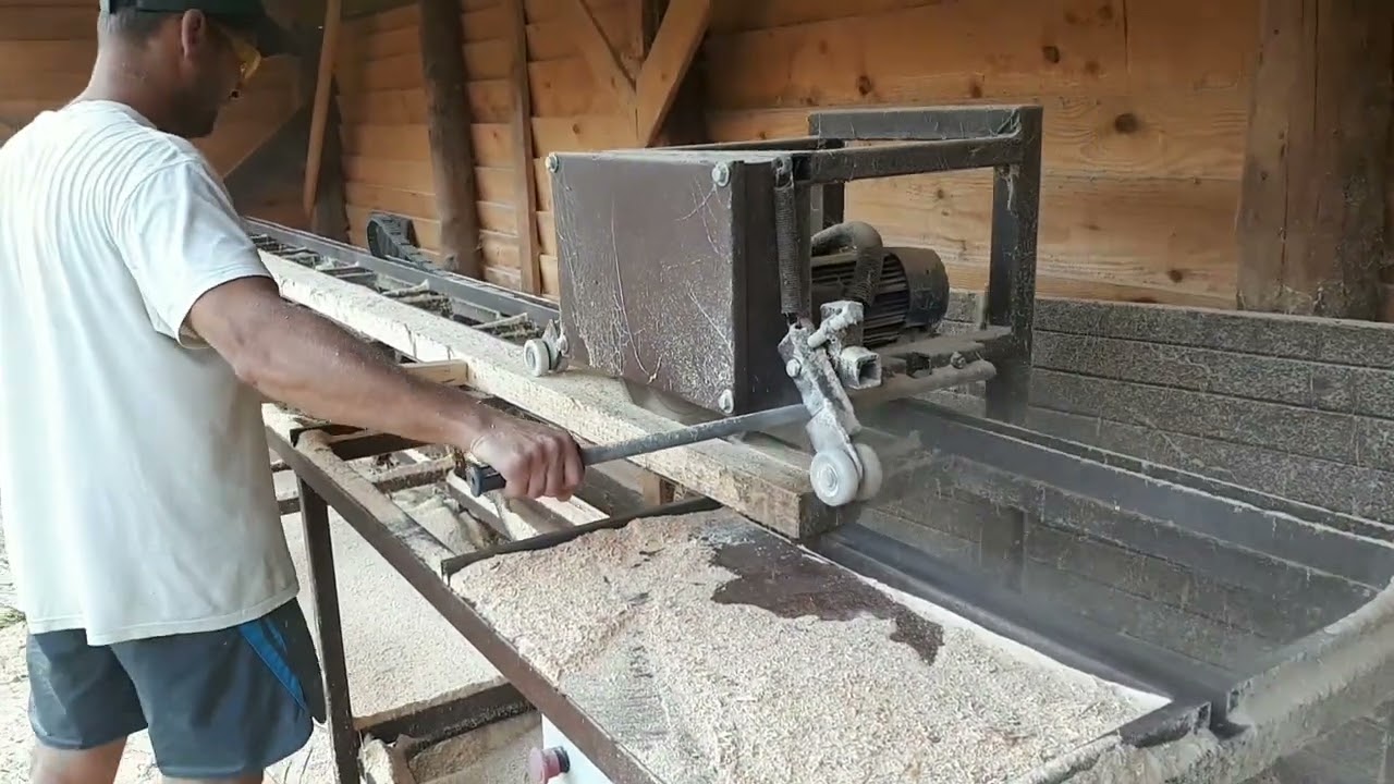 Obrzynarka do desek-oflisiarka I Edging machine for boards - edger