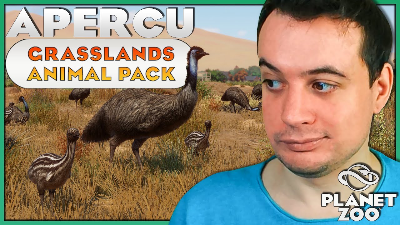 Aper&ccedil;u de la mise &agrave; jour GRATUITE + ANIMAUX du DLC | PLANET ZOO GRASSLANDS ANIMAL PACK