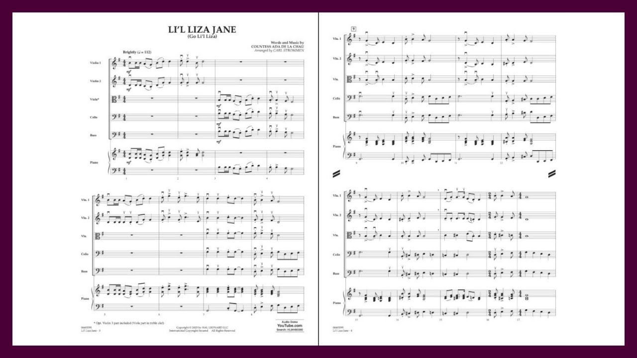 Li'l Liza Jane | Arr. Carl Strommen