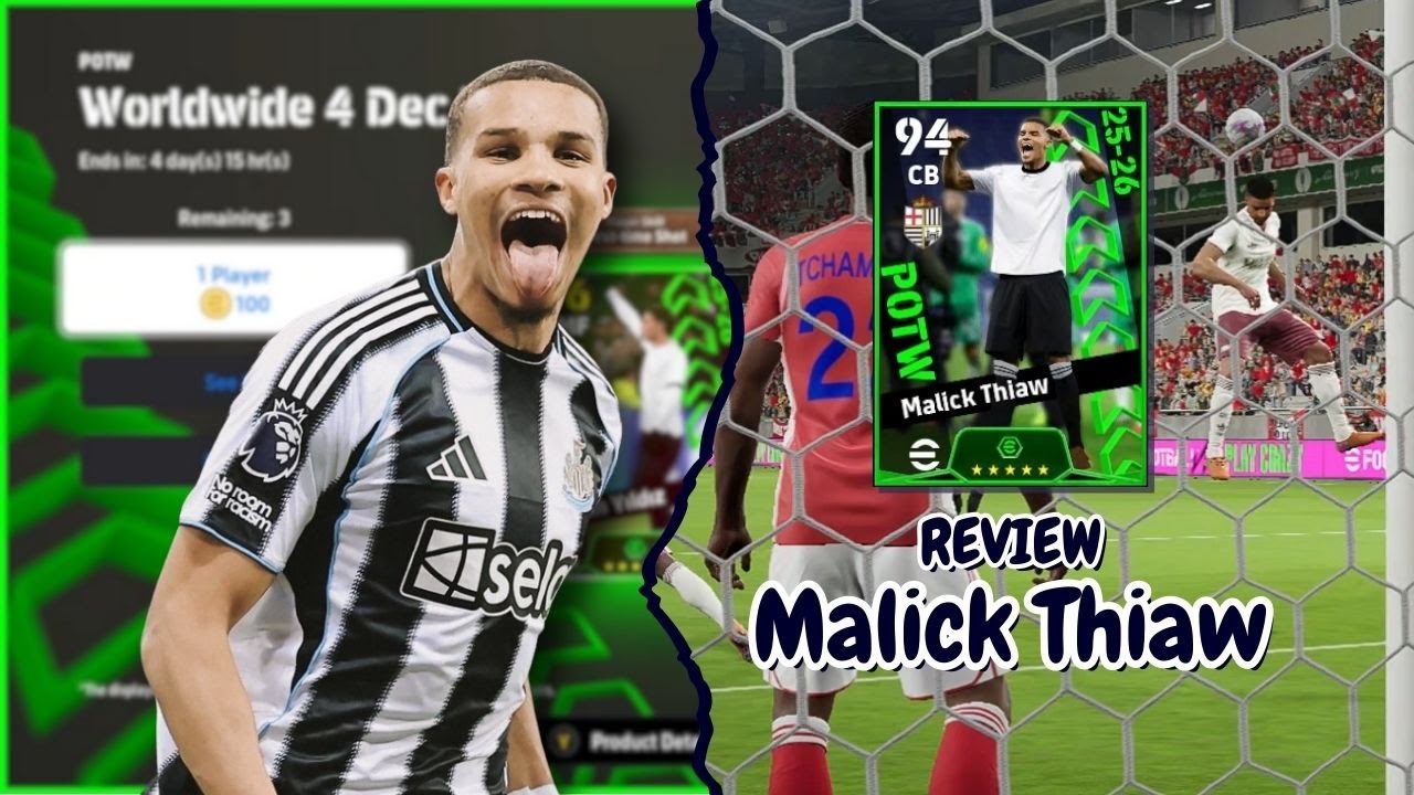Review Malick Thiaw CB Build Up POTW 4 Dec 25! - #efootball2026