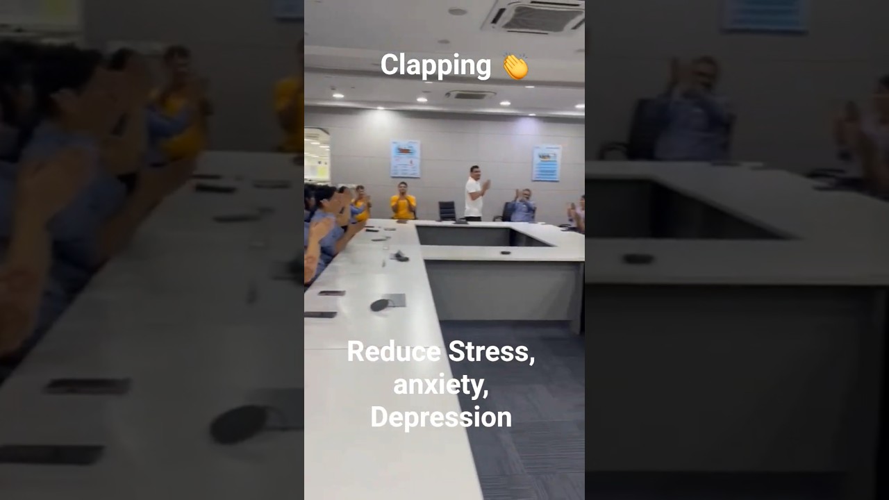 Corporate Yoga #clapping #reducestress #depression #anxiety #stressrelief