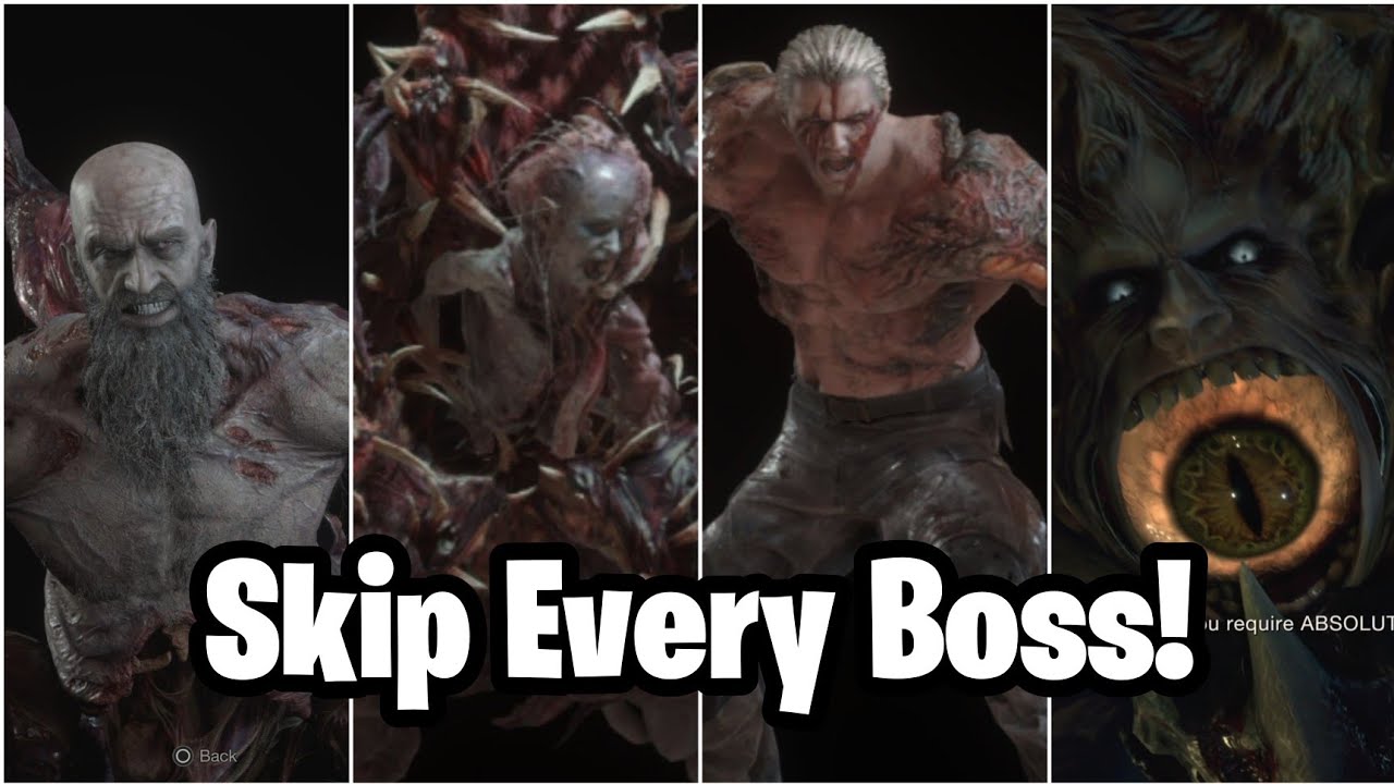 SKIP EVERY BOSS FIGHT - RESIDENT EVIL 4 REMAKE (All Boss Skip)