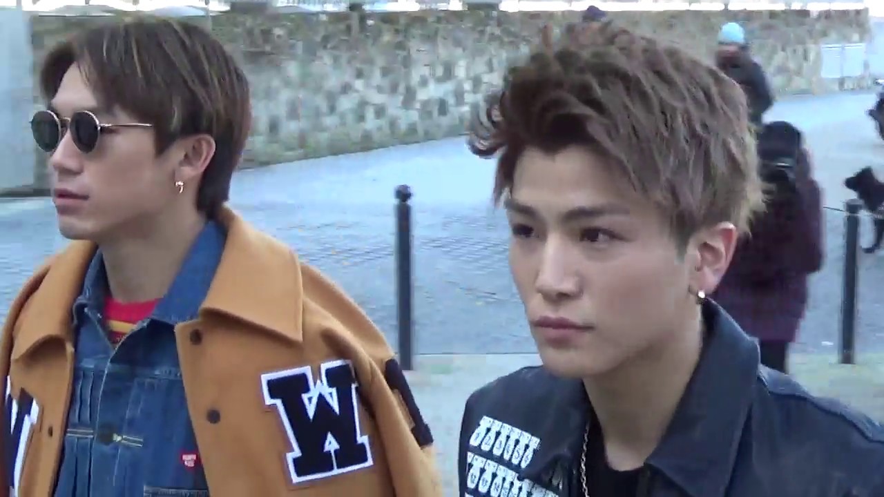 Takanori Iwata & Naoto J Soul Brothers @ Paris 19 january 2017 Fashion Week show Off-White