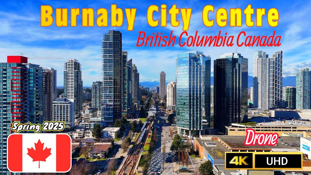 Burnaby Canada Spring 2025 Drone 4K