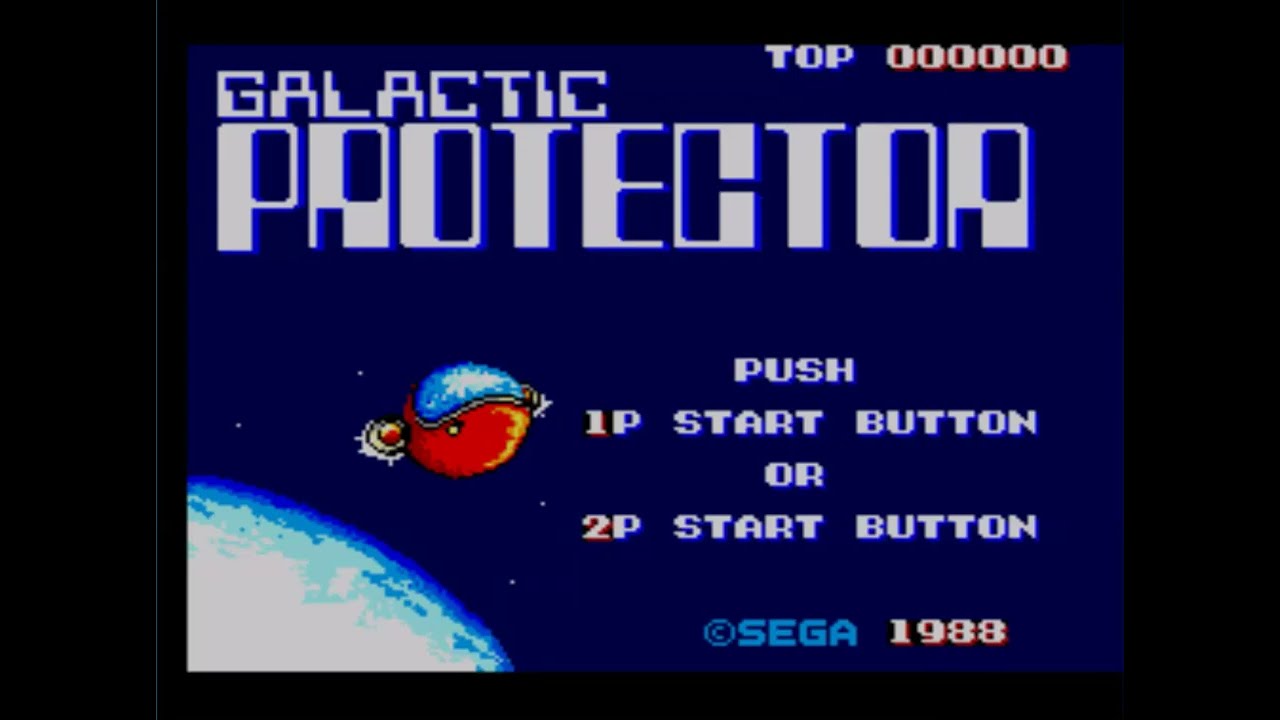 Galactic Protector -Sega Master System Game Play (Japan)