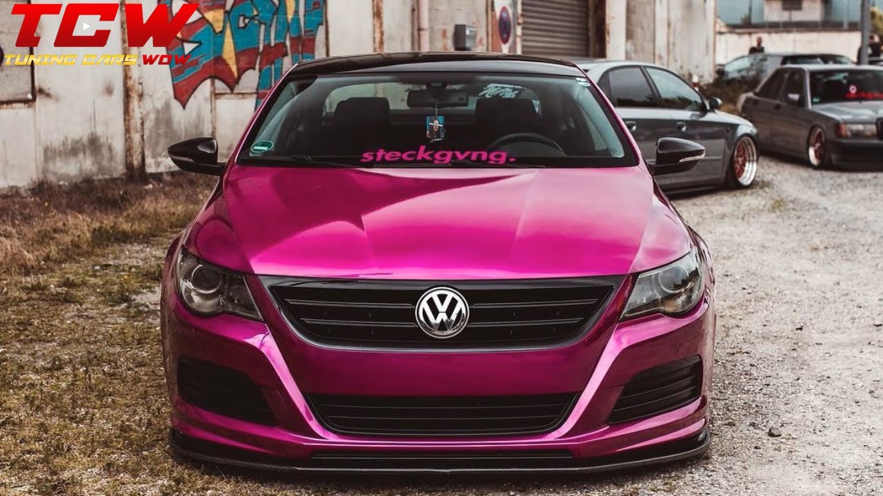 VW Passat CC Bagged on Veemann V-FS 29R Rims Girl Project Car