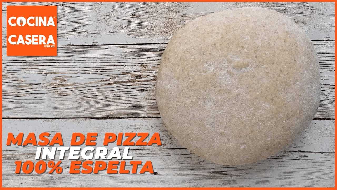 MASA DE PIZZA INTEGRAL CON HARINA DE ESPELTA 🍕🌿