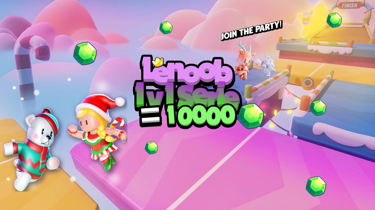 1v1 me if you win you get 10 000 GEMS!!! + i add many players! #stumbleguys