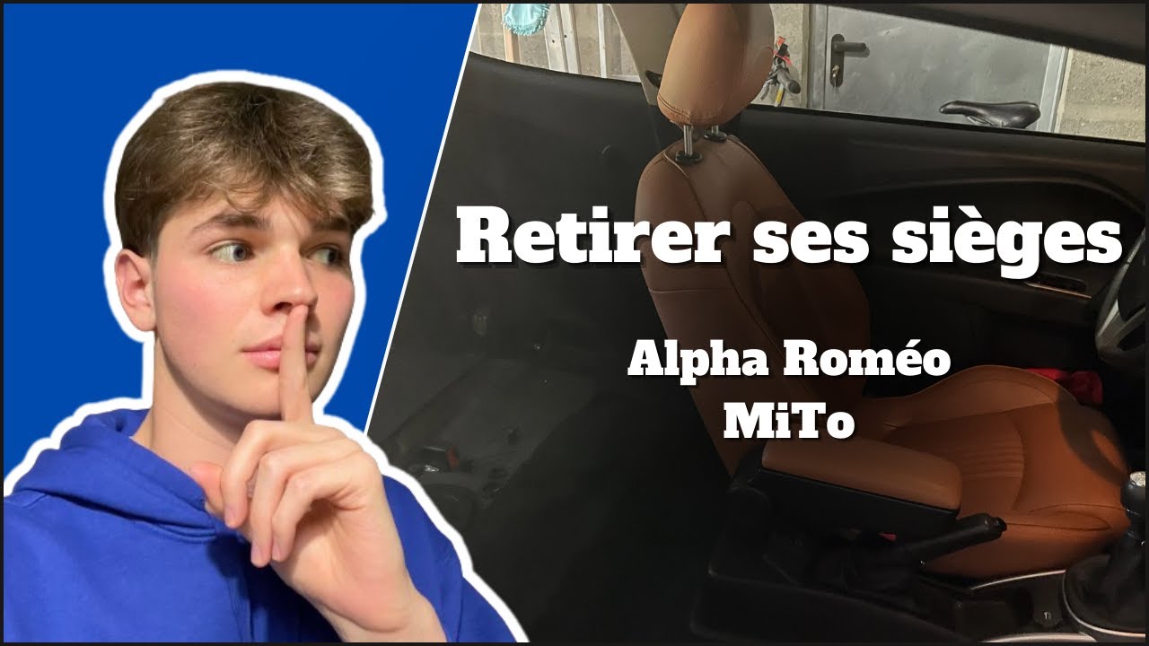 Comment retirer les sièges de votre Alfa Roméo MiTo ?