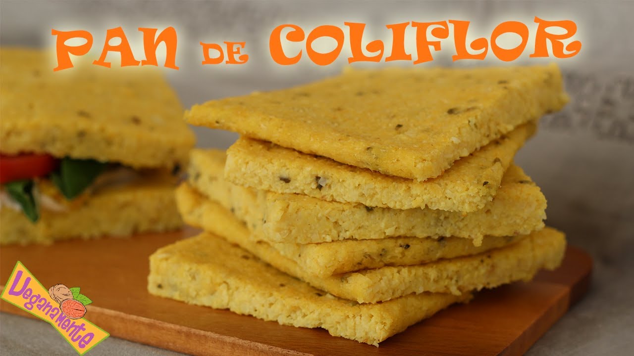 PAN de COLIFLOR 🍞 Recetas Veganas | Veganamente