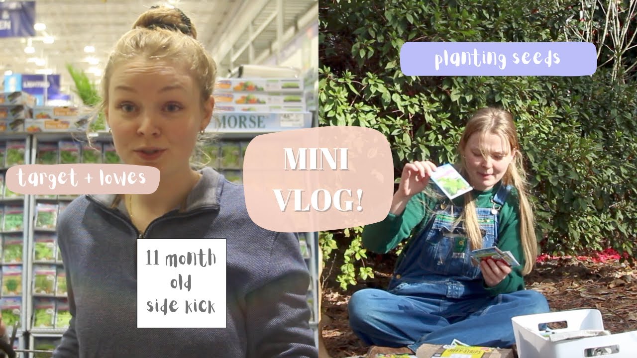 mini vlog! | garden starting | lowes + target |