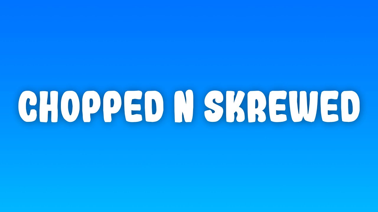 T-Pain - Chopped N Skrewed (Lyrics) ft. Ludacris