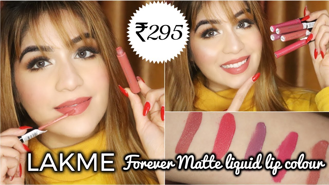 Lakme Forever Matte Liquid Lip Colour | Review & Swatches
