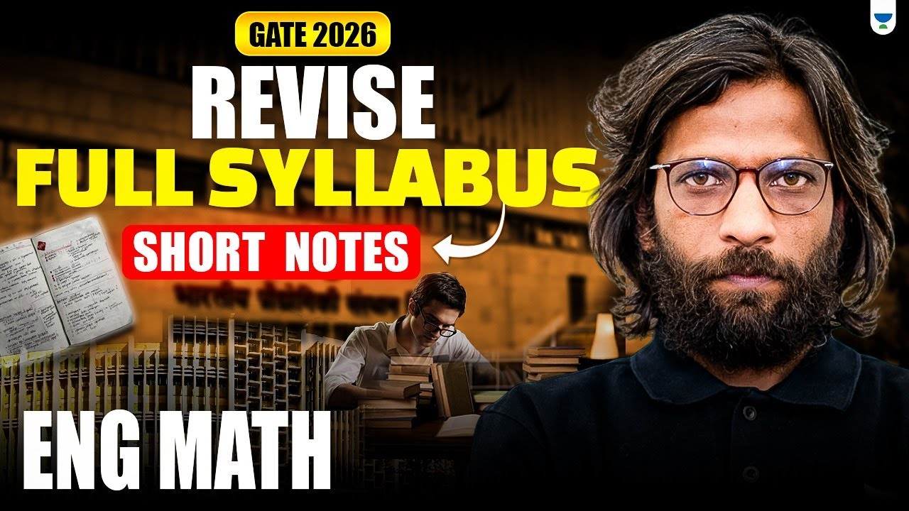 GATE 2026 Engineering Mathematics | Revise Full Syllabus with Short Notes | Rahul Sir