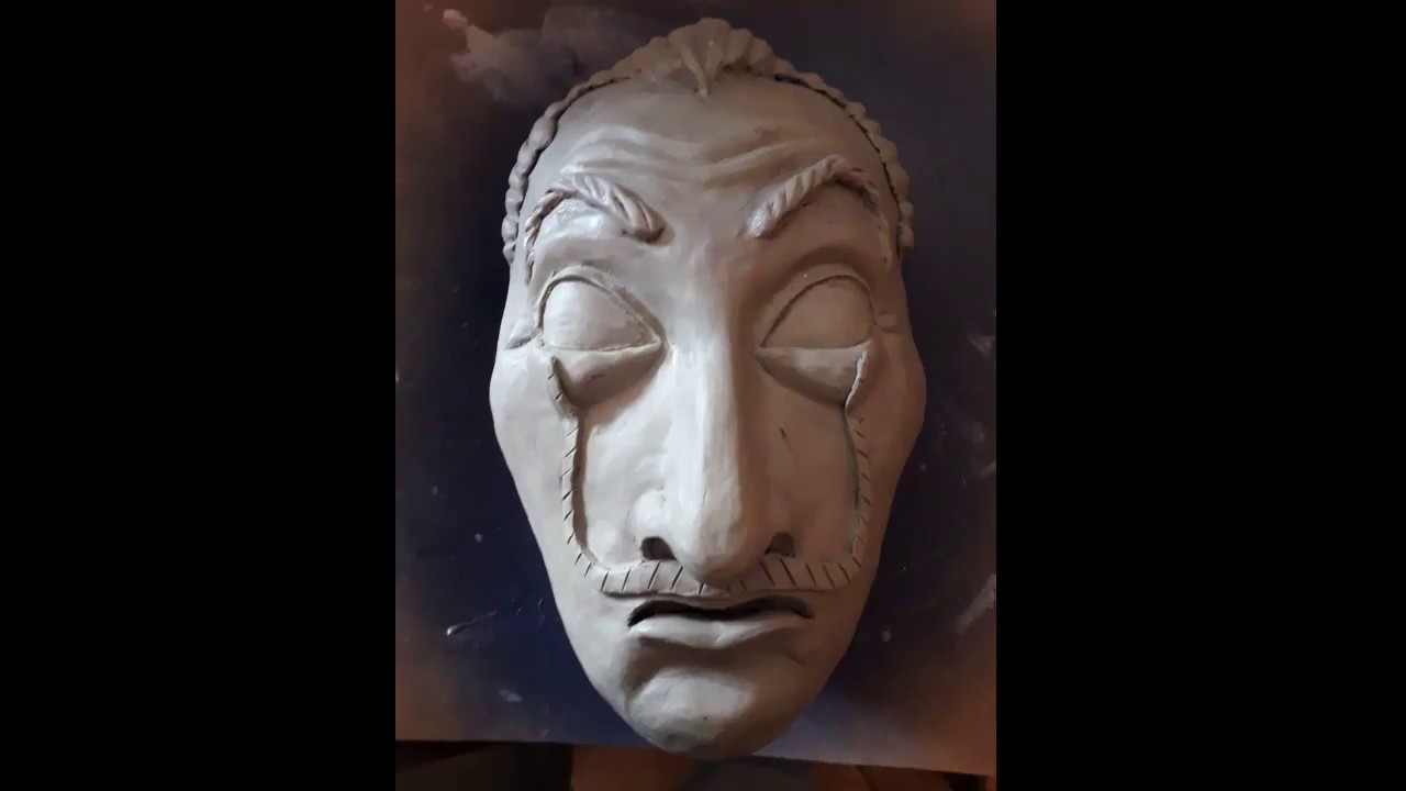 Maschera Casa di Carta in cartapesta, Casa de Papel cosplay - 3D mask
