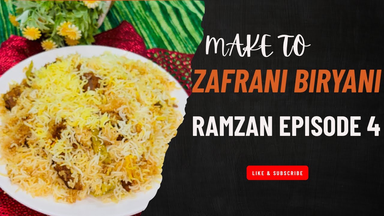||MAKE TO ZAFRANI BIRYANI😋||DELICIOUS RECIPE||RAMZAN EPISODE 4||AMMI KA KITCHEN ||VLOG42||.