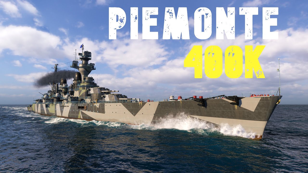 World of WarShips Piemonte - 3 Kills 398K Damage