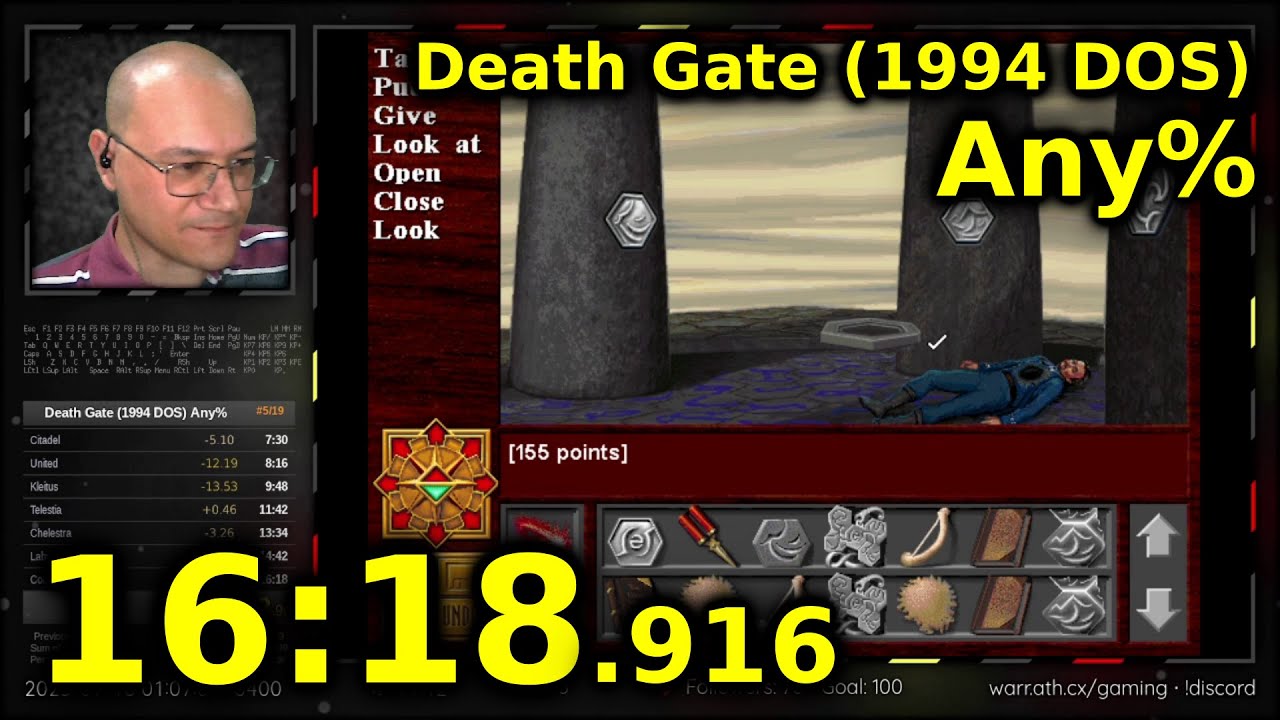 Death Gate (1994 DOS) Any% Speedrun in 16:18.916