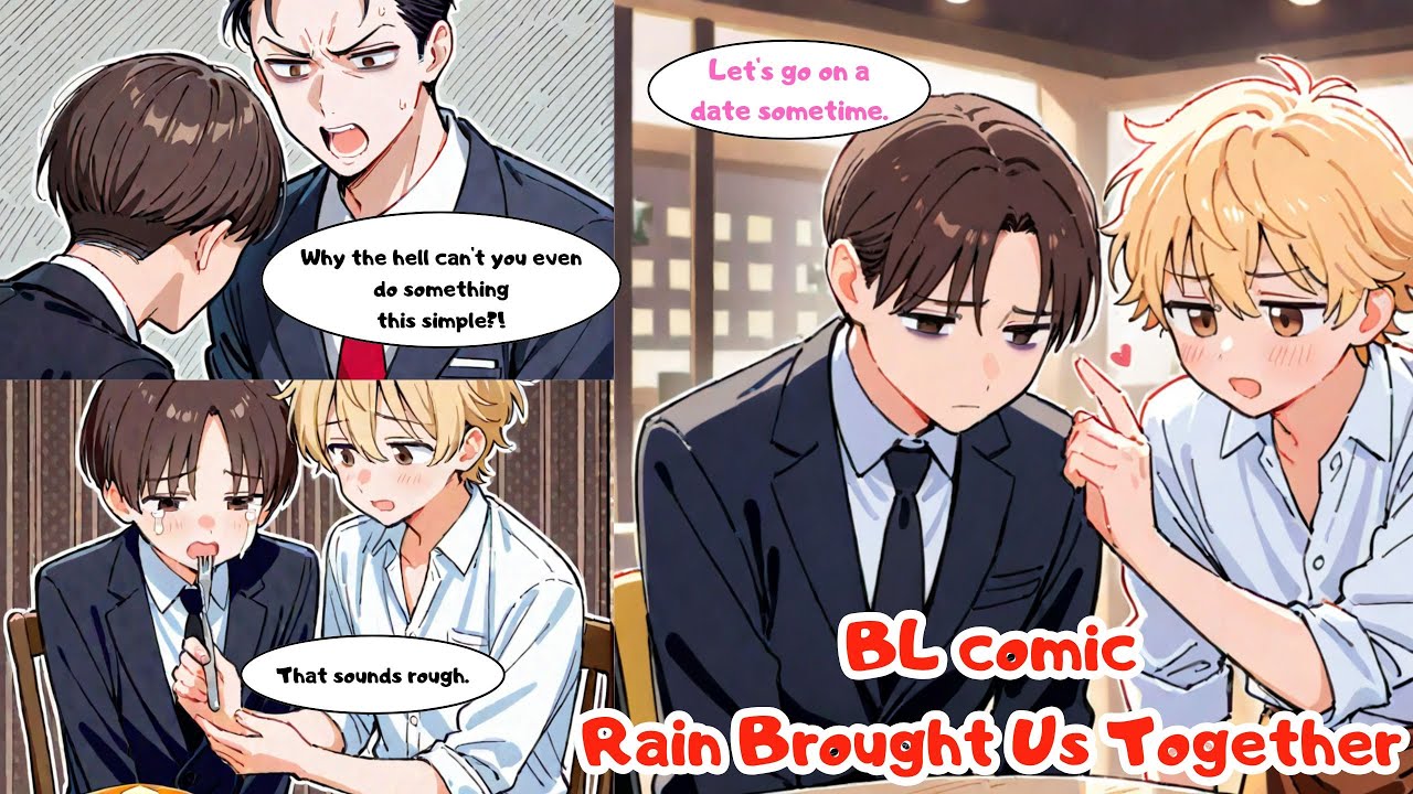 BLcomic:Rain Brought Us Together #endub #manga #comic #manhwa #bl #blmanhwa #boyslove #dramacd
