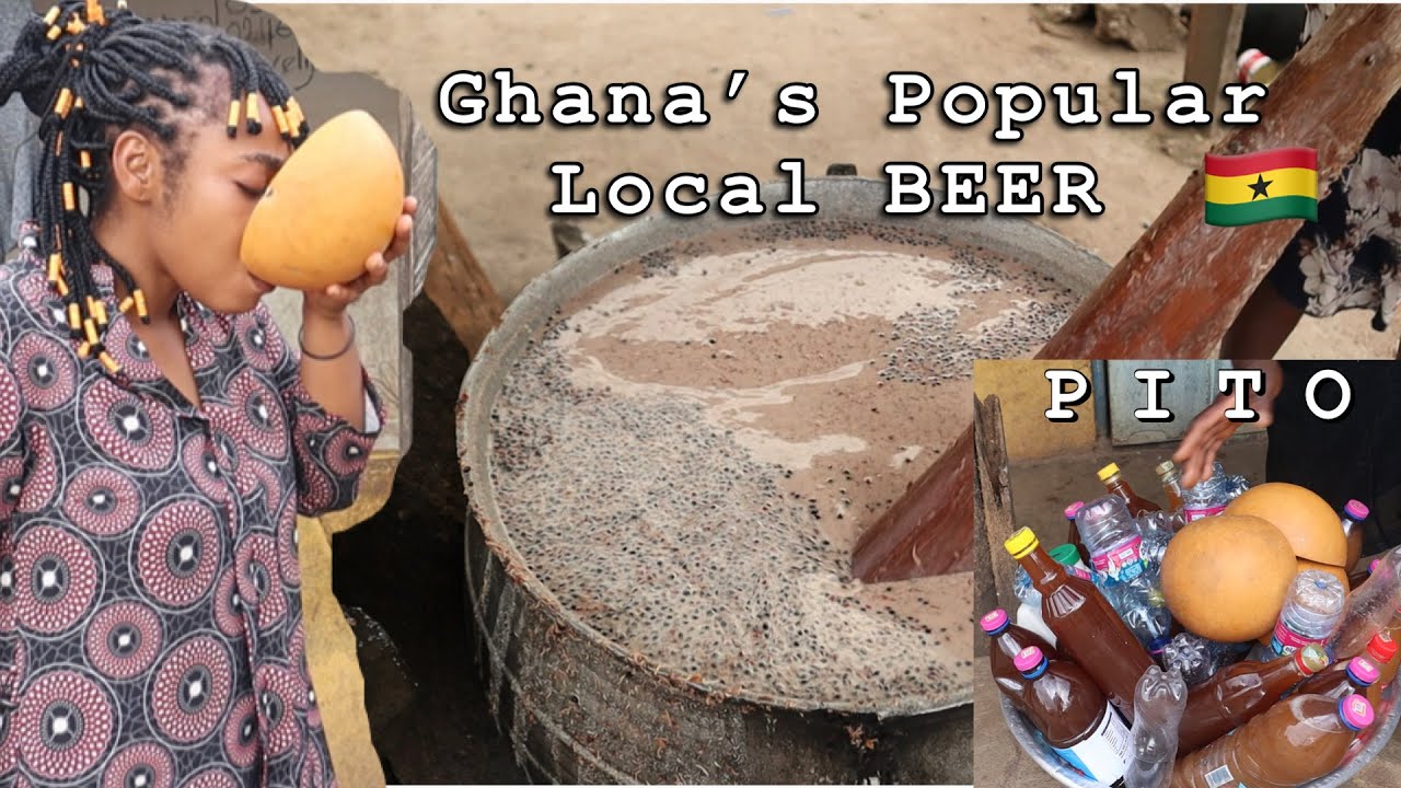How to make Ghanaian LOCAL BEER || PITO , PITOO || from scratch , guinea corn drink