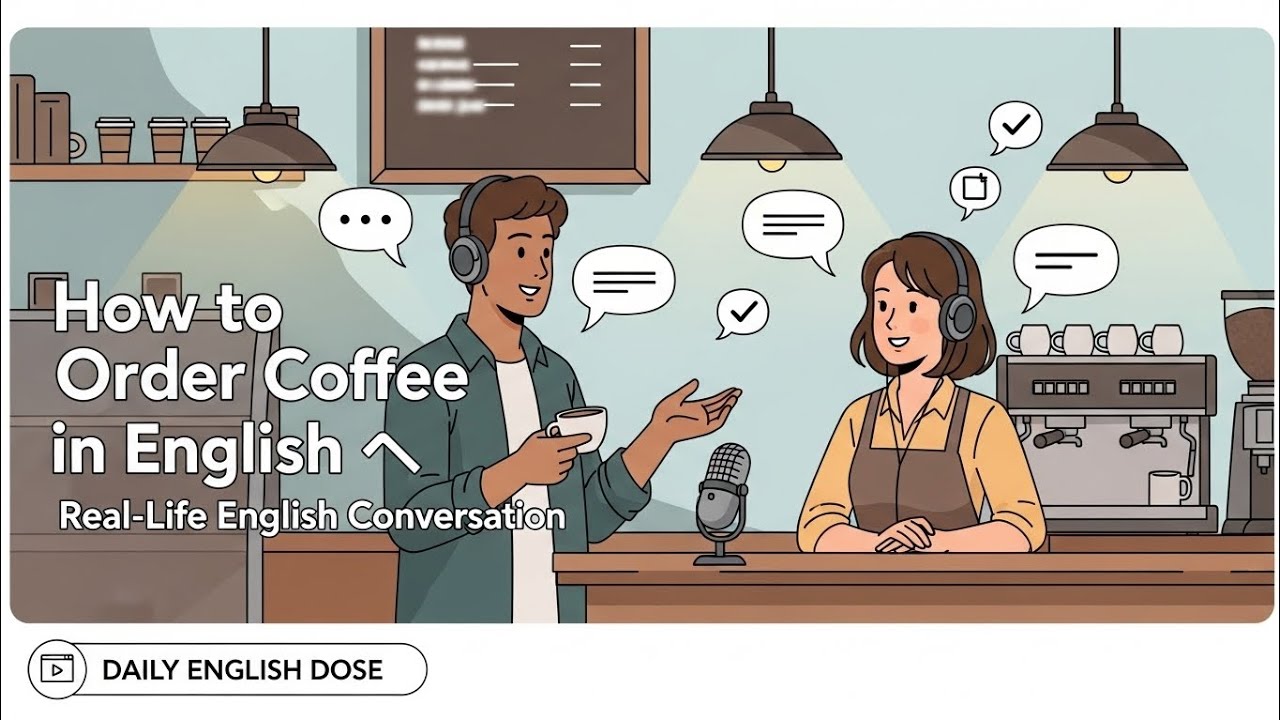How to Order Coffee in English ☕ | Daily English Dose | Real-Life English Conversation 