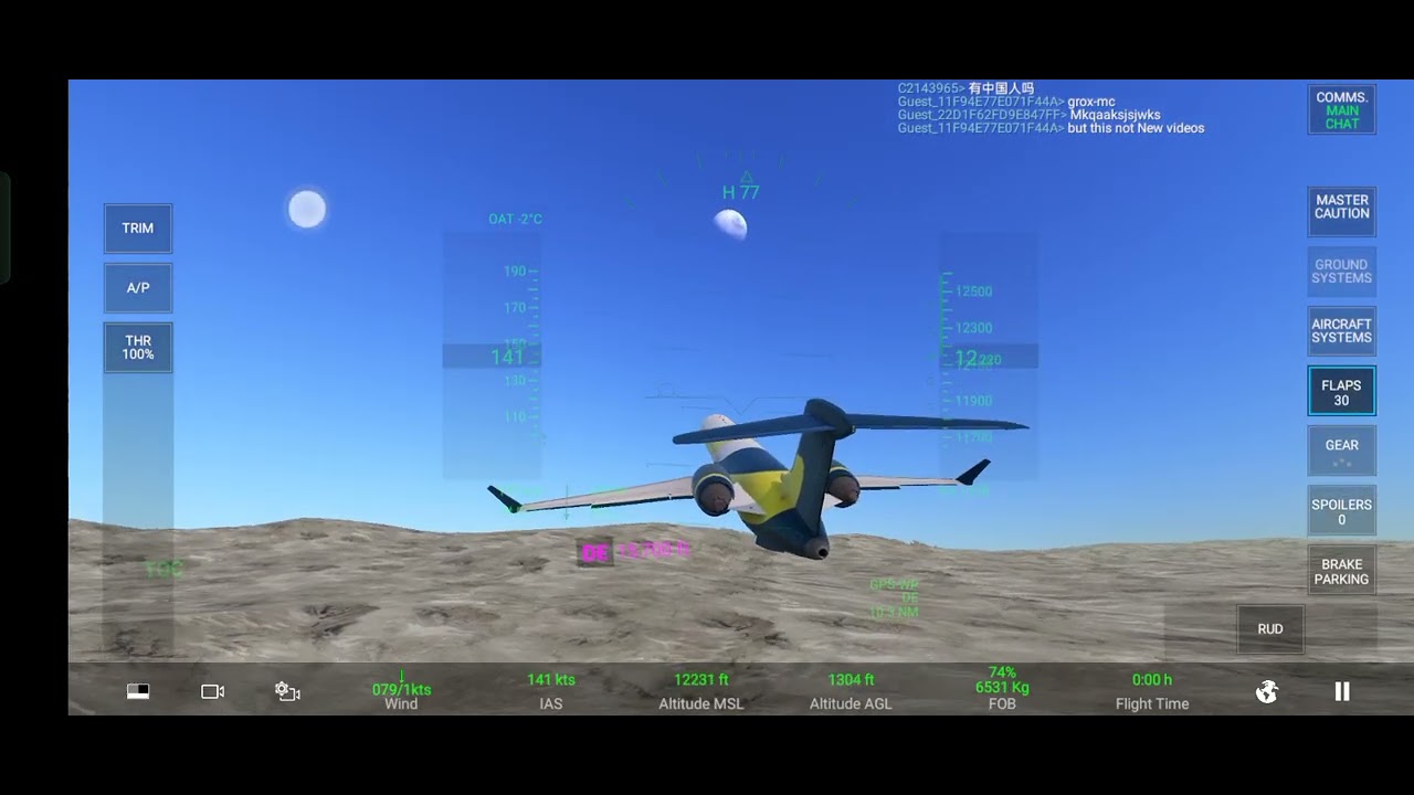 A normal flight with a extreme landings livery