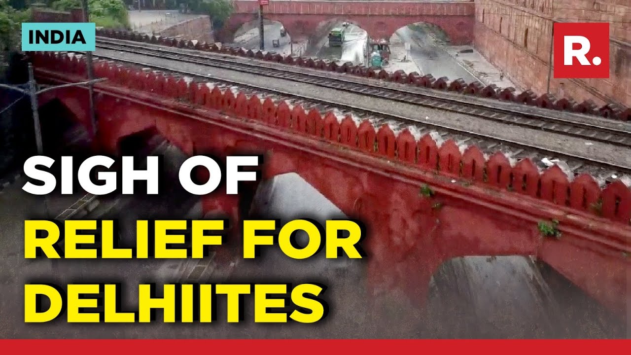 Sigh Of Relief For Delhi People As Water Logging Cleared From Red Fort | DRONE VISUALS