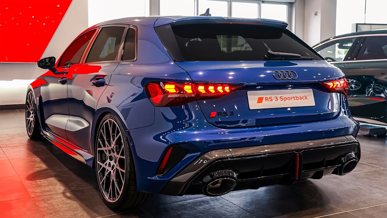 New 2025 Audi RS 3 Sportback Ascari Blue - Interior & Exterior Walkaround