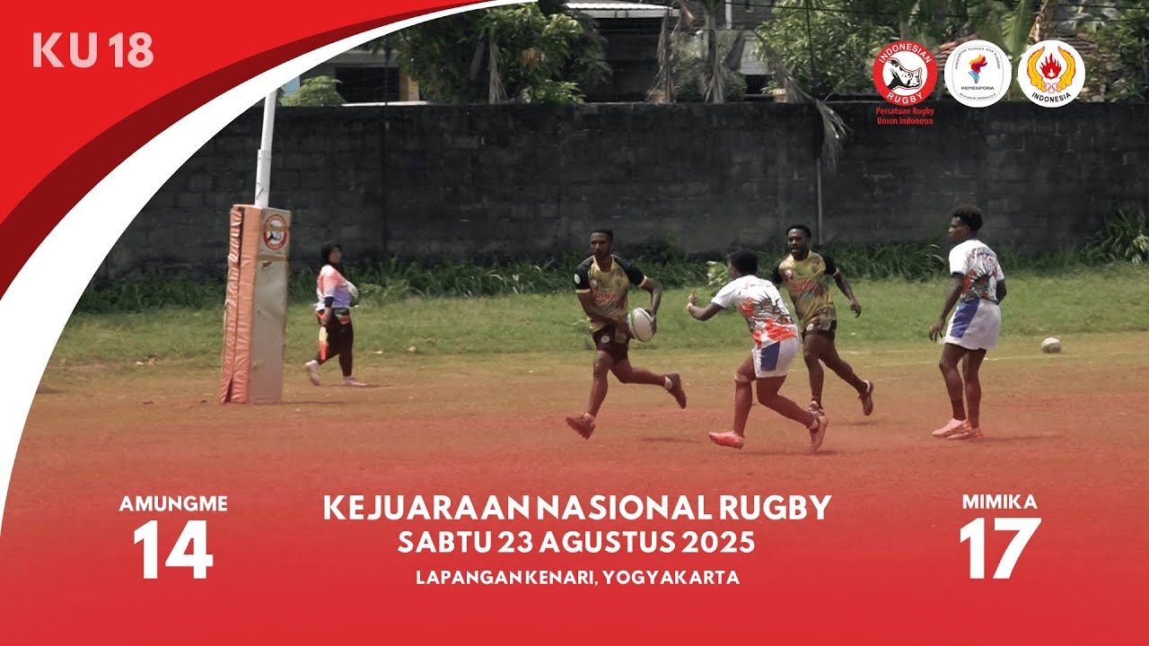 KU 18 AMUNGME 14 vs 17 MIMIKA - Rugby Sevens Putra - Pool B KEJUARAAN NASIONAL RUGBY 2025