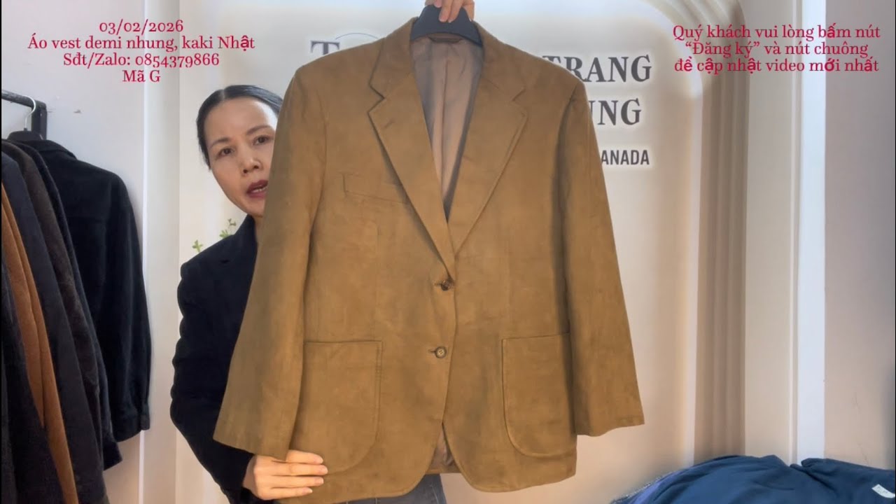 03/02/26 ÁO VEST DEMI, KHOÁC NHUNG TĂM KAKI ANH ĐỨC PHÁP NHẬT UNIQLO, KIKUCHI, BENSALINA/ 0854379866