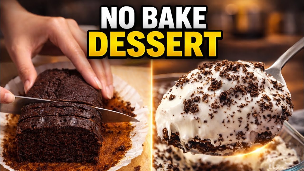 No Bake 🍮 Chocolate Pound Cake Dessert | Easy Creamy Dessert Without Oven