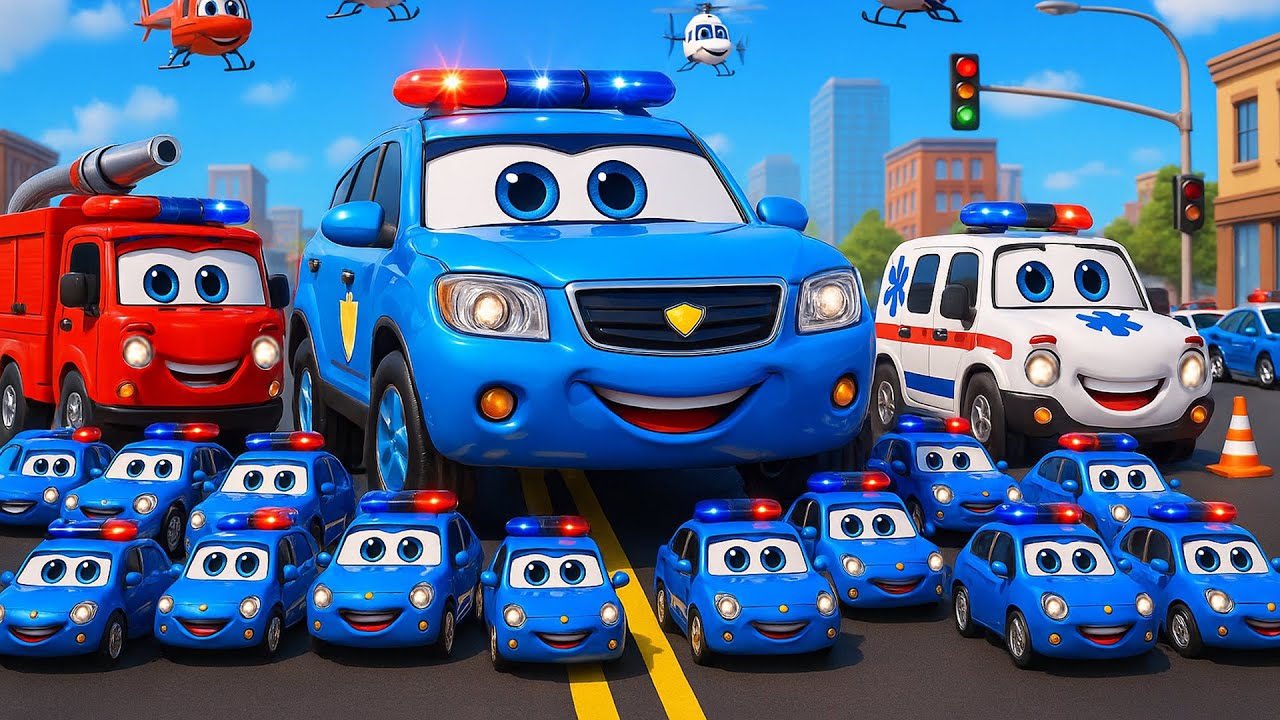 Police Car Can Fly! 🚓✨ | Superhero Rescue Cars Cartoon Adventure
