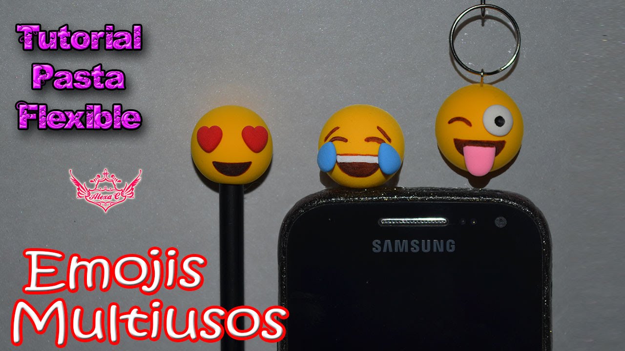 ♥ Tutorial: Emojis multiusos de Pasta Flexible/Porcelana Fría o Foamy Moldeable [MUY FÁCIL] ♥