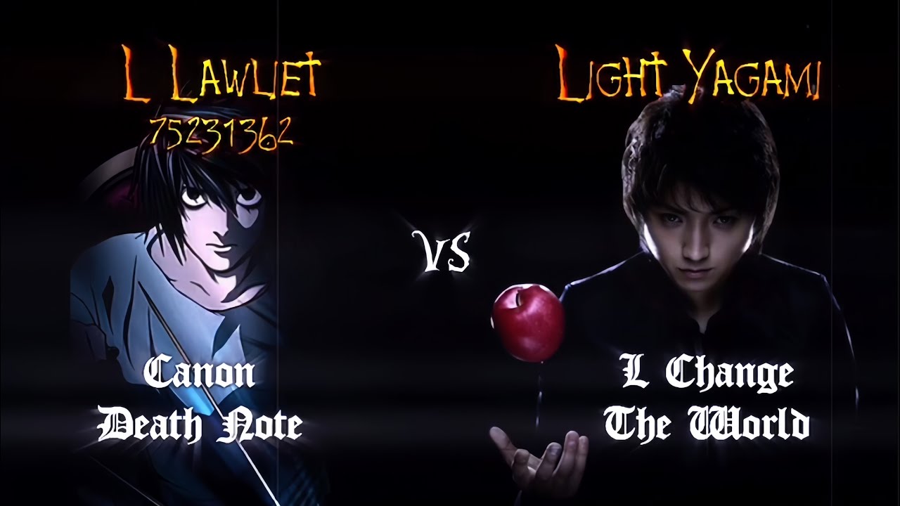 Light Yagami vs L Lawliet | CTW Light vs Canon L