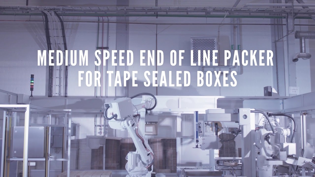 Pharmaceutical packaging - Case packer / palletizer for Tape Sealed boxes