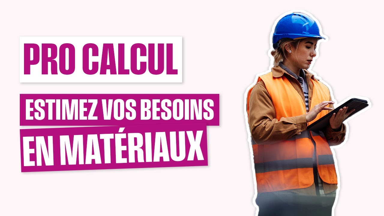 Estimez vos besoins en matériaux avec PRO Calcul de @SiniatFrance